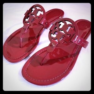 Tory Burch Miller Patent Leather Sandals - NWOB